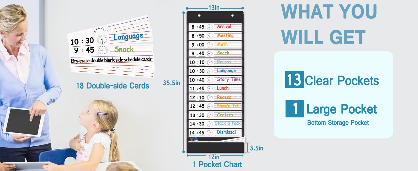 schedule pocket chart