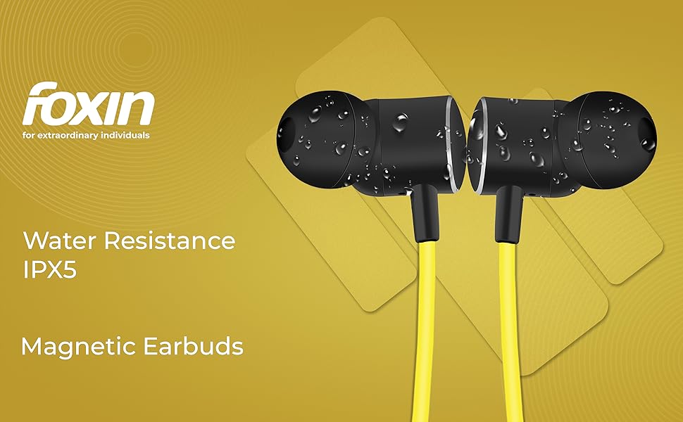 Water resistant IPX5 Neckband