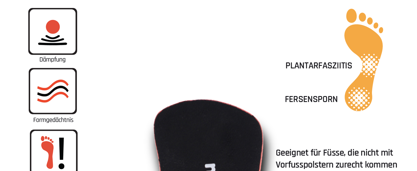 einlegesohlen herren fersenpolster fersensporn einlagen schuheinlagen orthopädische einlagen