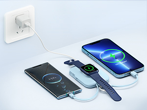 Blue Portable Charger
