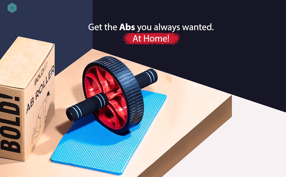 Boldfit Abs Wheel Roller Red