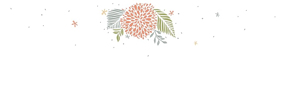 Blumen und Blumen mit Blattillustration auf weißem Hintergrund
