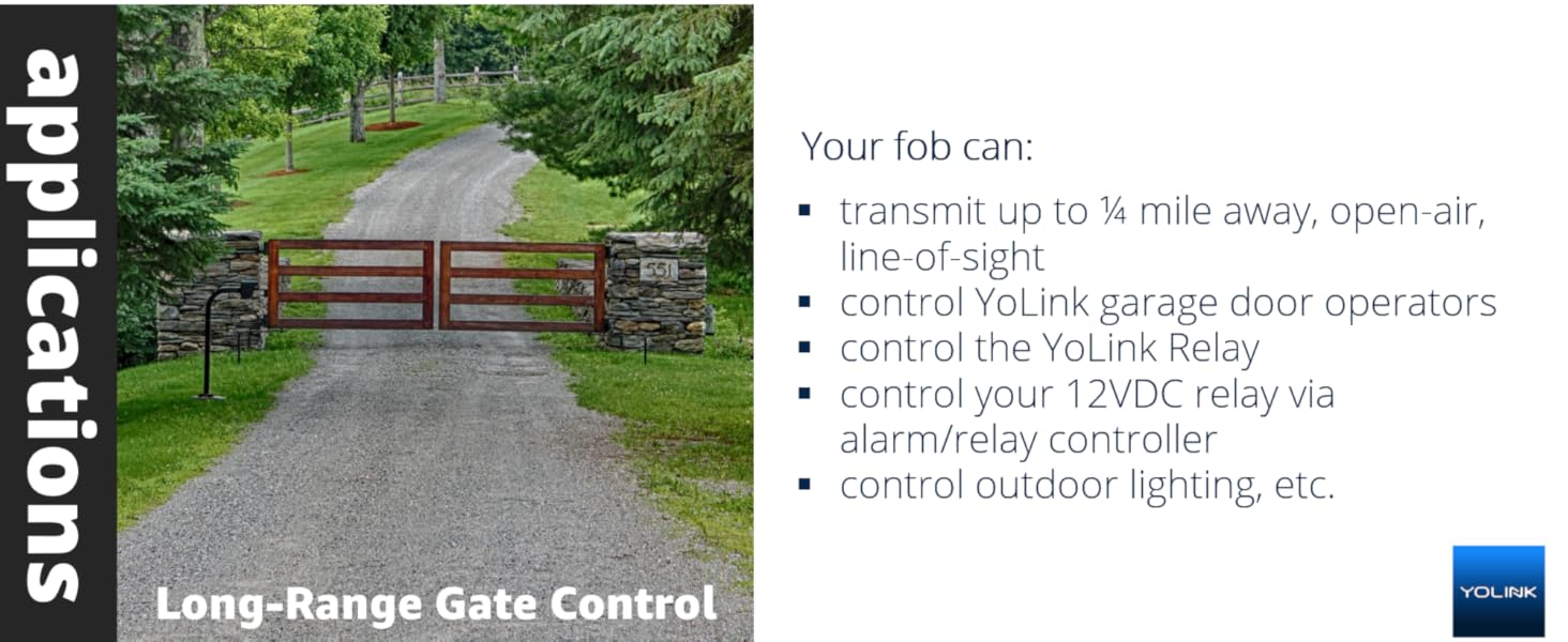 applications long range gate control