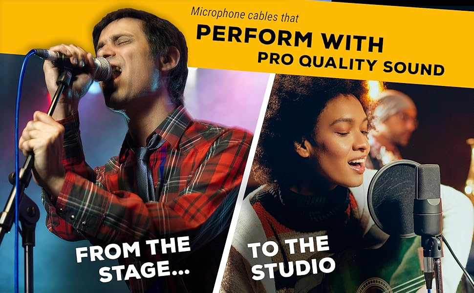 Microphone cables that perform with pro-quality sound from the stage to the studio 