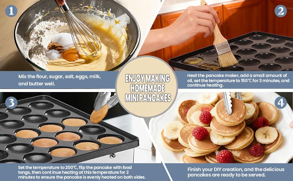 enjoy making homemade mini pancakes
