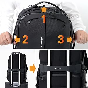 Amazon.co.jp: HyperPack Pro バックパック 16インチPCまで