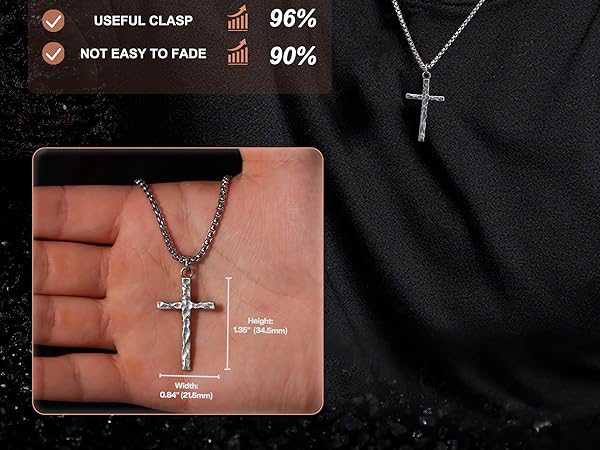 crucifix necklace men