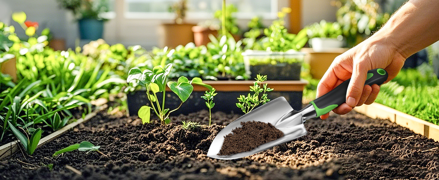 stainless steel small garden shovel rake stainless steel small garden shovel