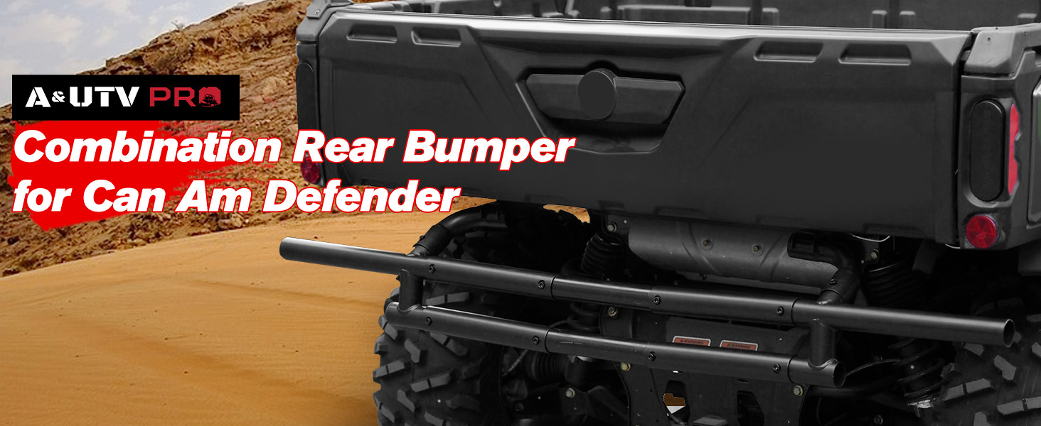 Rear Bumper Guard for Can-Am Defender HD5 HD8 HD10 Max