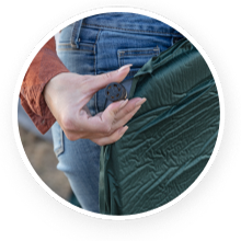 WELLAX Sleeping Pad - Foam Camping Mats, Fast Air Self-Inflating Insulated Durable Mattress for Backpacking, Traveling and Hiking - Ultrathick All-Weather Foam Pad with Build in Pillow (Green-3") 20 Durable and High-quality