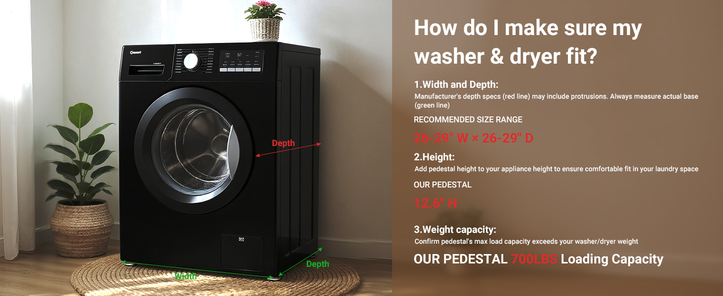 J29L-B1-07 Washer & Dryer Fit