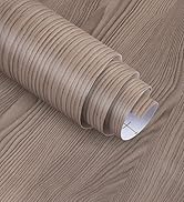 32"x394" Brown Wood Grain Contact Paper Thick Vinyl Wrap Faux Wood Peel and Stick Wallpaper Matte...
