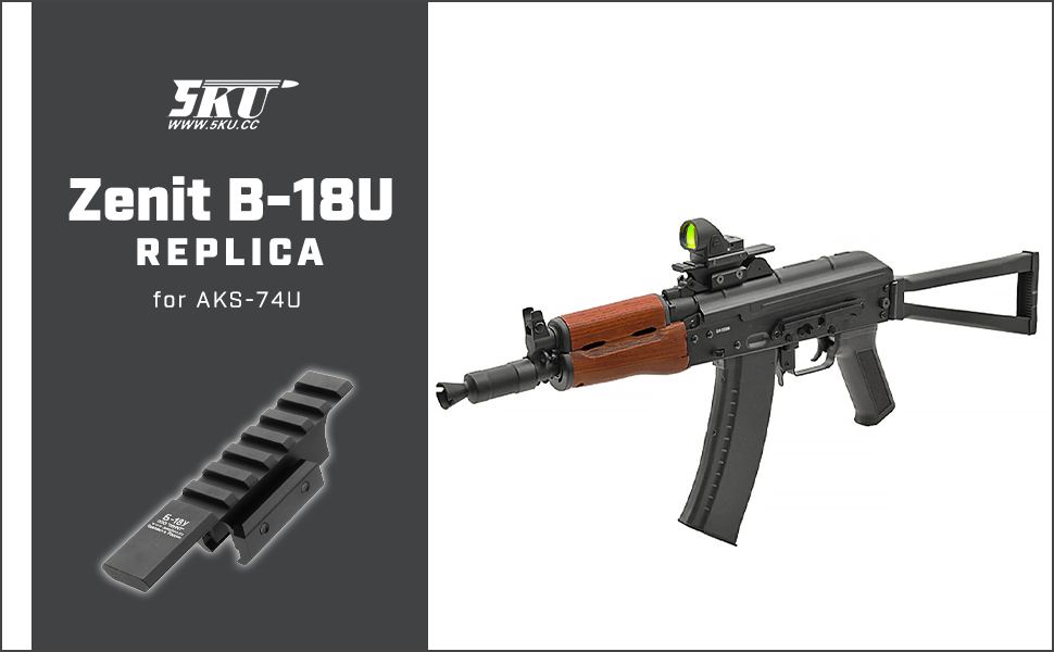 かめ74　希少サイズ❗️実物　L2B 黒タグ 5KU 製 】AKS-74U クリンコフ 対応 Zenit B-18U リアサイト