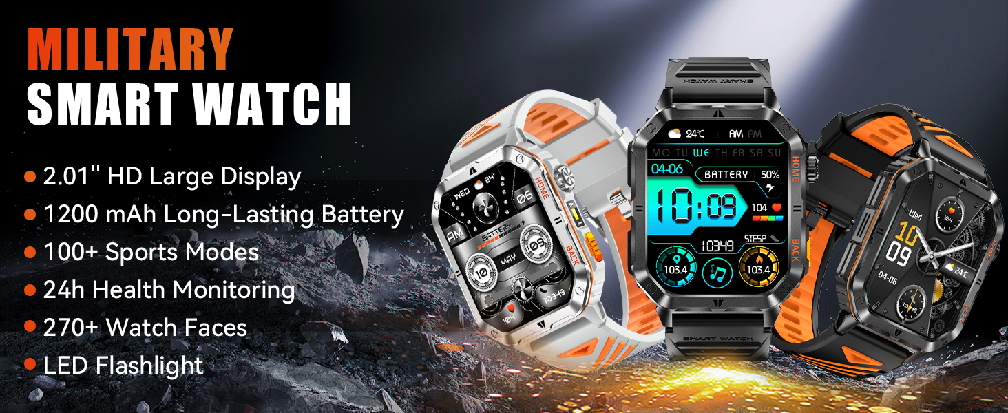 military smartwatch for men