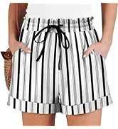Angerella Women Casual Shorts Drawstring Comfy Elastic Waist Shorts Summer Pull On Short Pants wi...