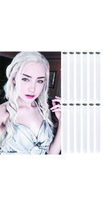 White Hair Extensions