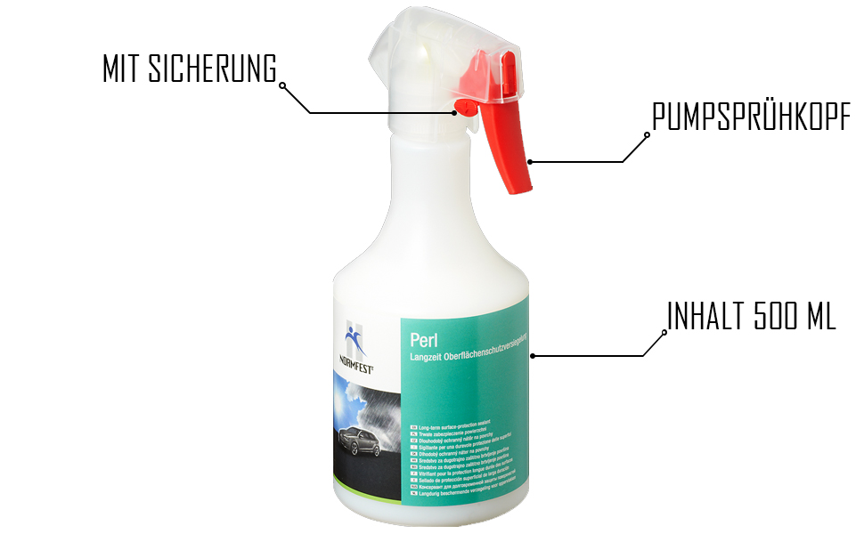 Normfest 2897327 Pearl Surface Sealant Spray 500ml Shine Enhancer