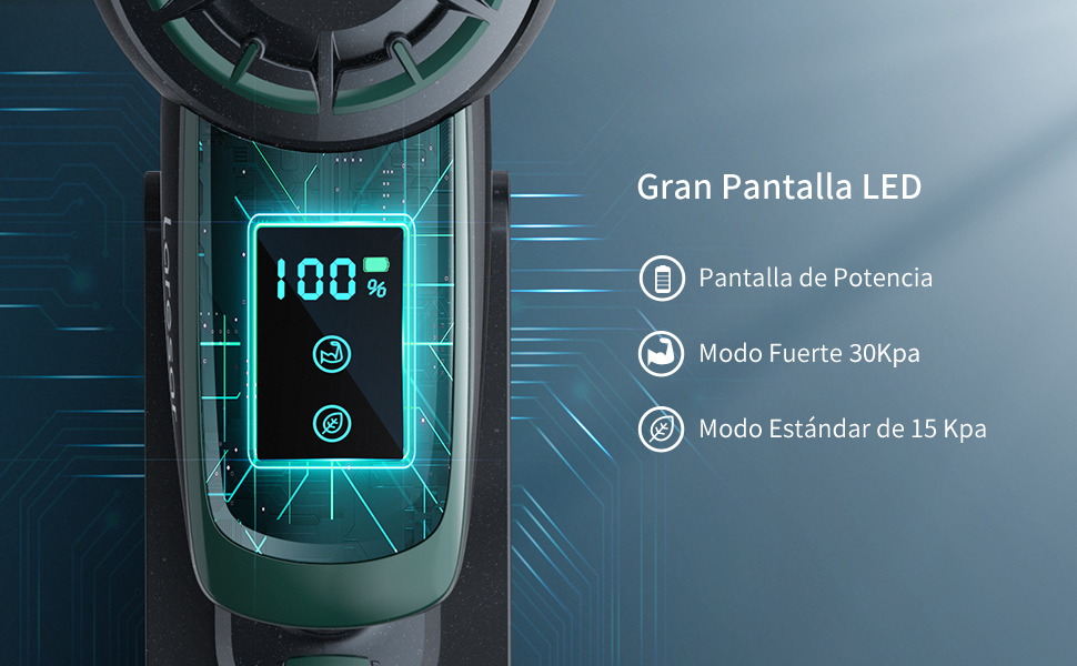 aspiradora sin cable pantalla táctil