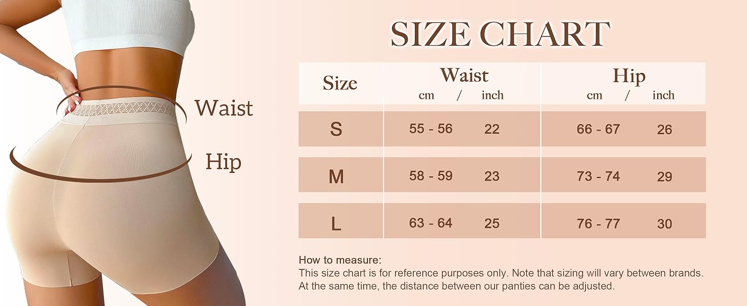 Lace Slip Shorts for Under Dresses Women Smooth Anti-chafing Boyshorts