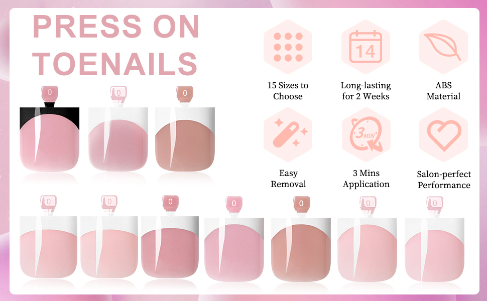 press on toenails for women; press on toenails; toe nail press ons