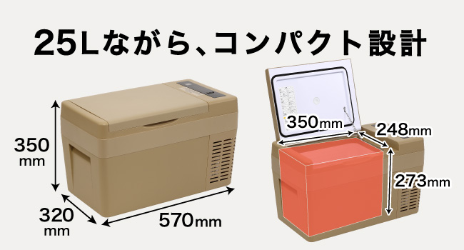 PowerArQ ポータブル冷蔵庫 25L Amazon.co.jp: 【選べるカラバリ4色】PowerArQ ポータブル冷蔵庫