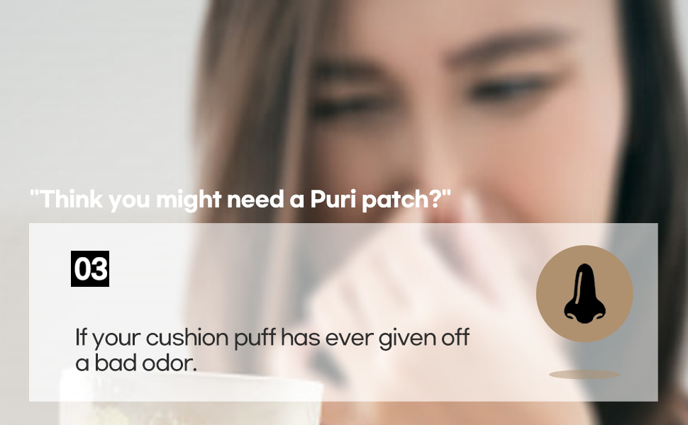 Cushion puff patch