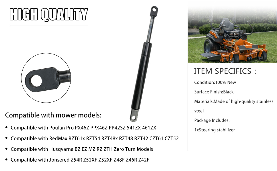 エクストラその3 Steering Dampener 539102720 For Husqvarna Craftsman Poulan