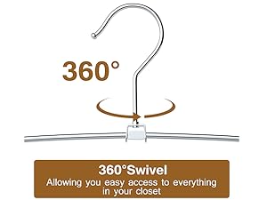 360° rotating metal hook