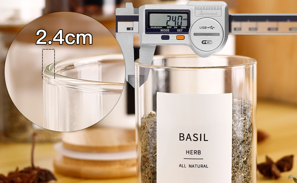 Amazon.com: CZZGSM 12 Pcs Glass Spice Jars With 296 Spice