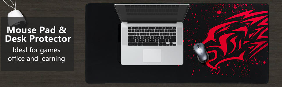 EXCOVIP Extended Large Gaming Mouse Pad XXL (900 x 400mm) Non-Slip ...