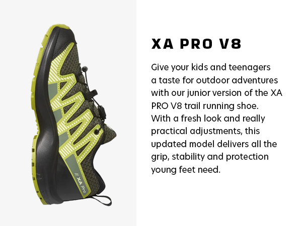Amazon.com | Salomon Unisex Junior's XA Pro V8 Hiking Shoes