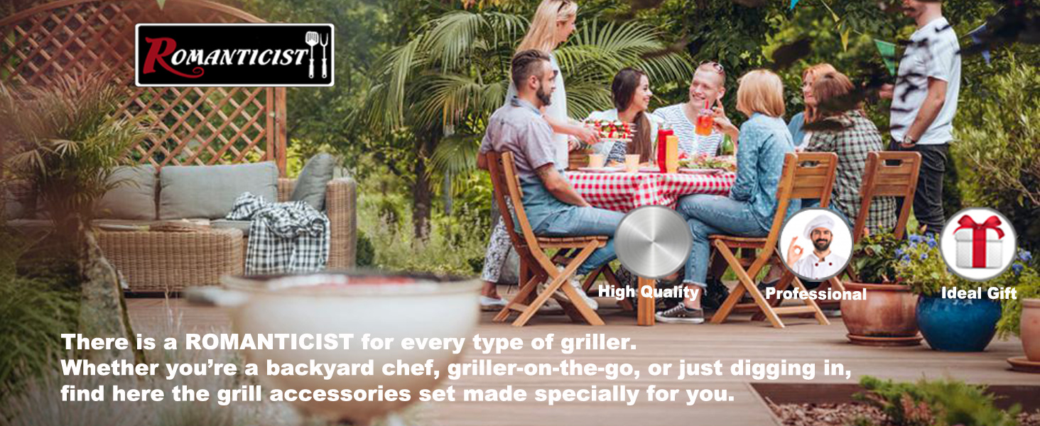 Grill Accessories Grill Tools Set BBQ Tools Grill Gift for Dad on Father’s Day Birthday grill tools