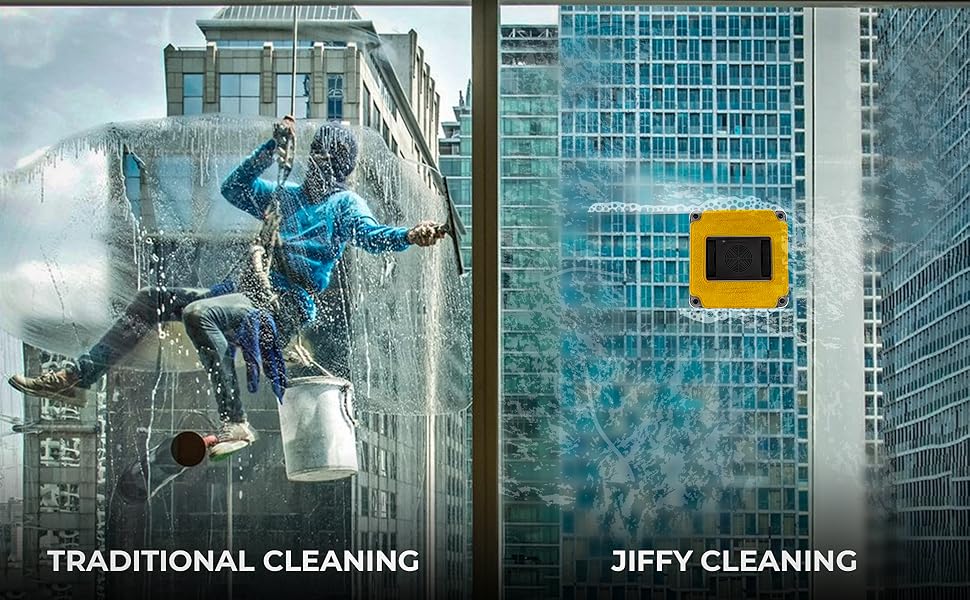 Jiffy Glass Cleaning Robot, Automatic Window Cleaner, Robot Window