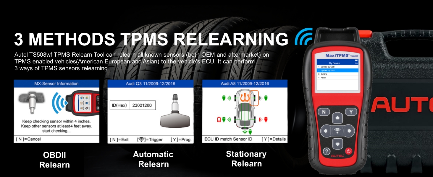 Amazon.com: Autel MaxiTPMS TS508WF TPMS Programming Tool, w/$120 4PCS ...