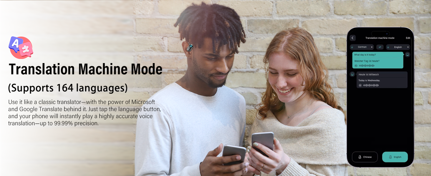 ear bud translator device all languages