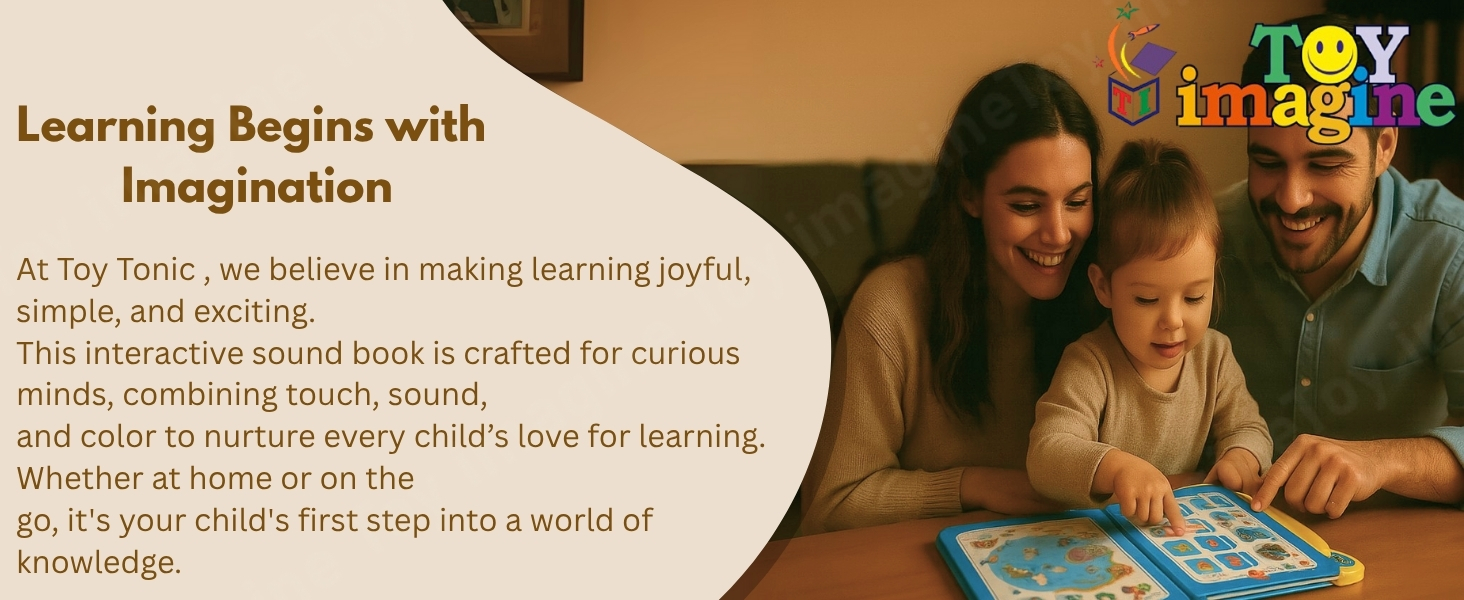 Multisensory learning toy for kids aged 2 to 7 with sounds and visuals