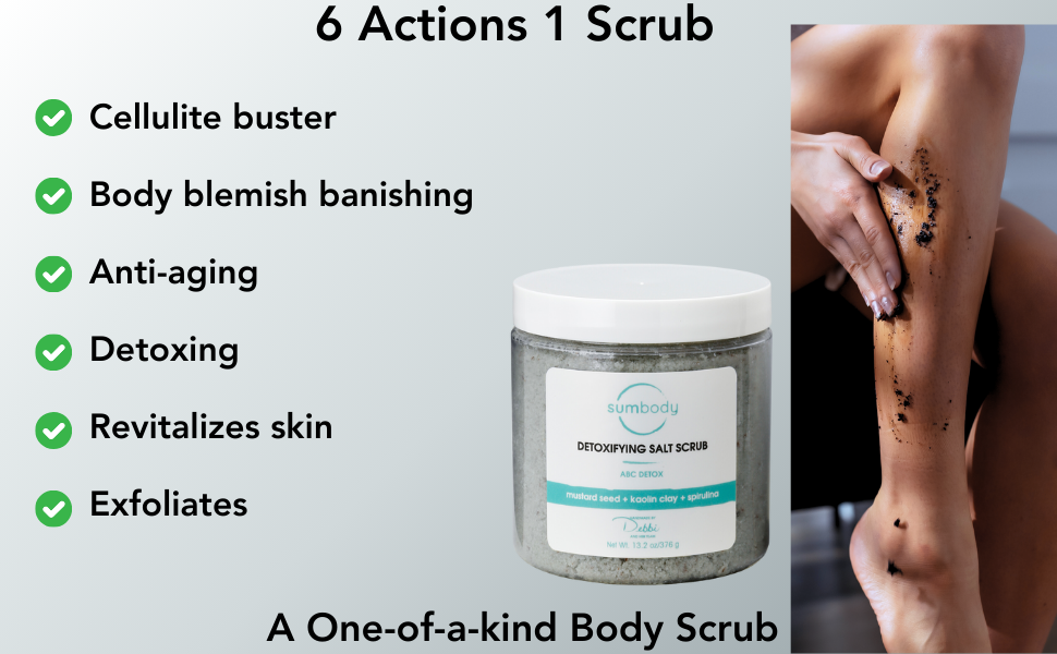 Sumbody ABC Detox Salt Scrub - Revitalizing, Anti-aging, Exfoliates