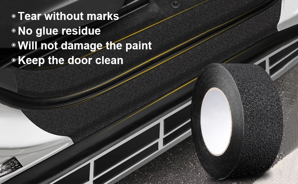 BOAOSI Car Door Sill Protector, Carbon Fiber Car Door Edge