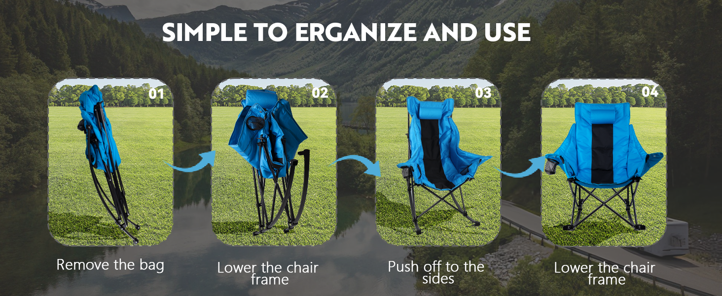 camping rocking chair