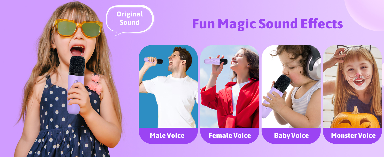 Karaoke Machine for Kids Adults, Portable Bluetooth Speaker