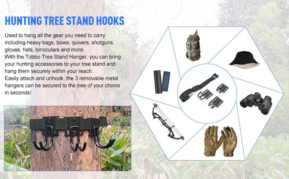 Tobbo Hunting Tree Stand Accessories Tree Stand Straps