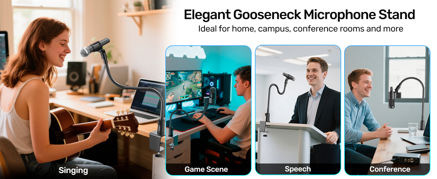 gooseneck stand for condenser mics
