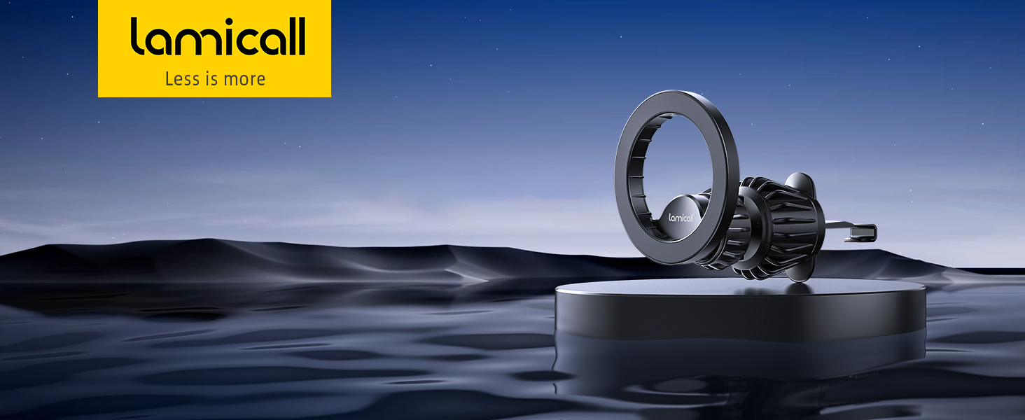 Lamicall Fits Magsafe Car Mount, [20 Strongest Vent