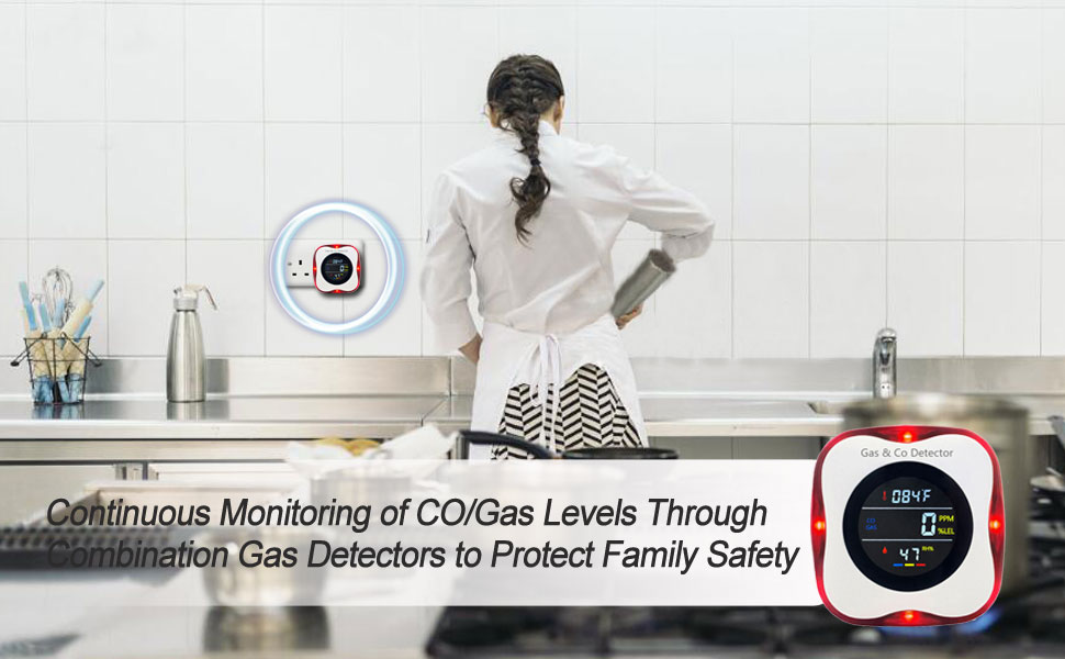 3 Packs Combination Gas & Carbon Monoxide Detectors