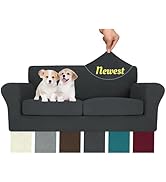 MAXIJIN 3 Piece Couch Covers for 2 Cushion Couch Sofa Cover, Stretch Loveseat Sofa Slipcovers for...