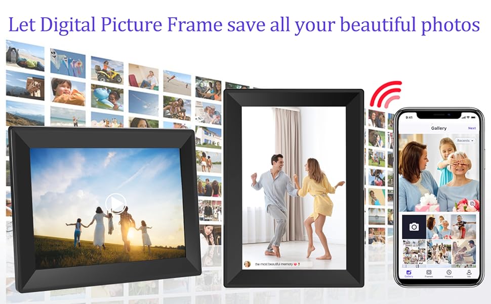 electronic picture frame slideshow portaretrato digital frameo digital photo frame