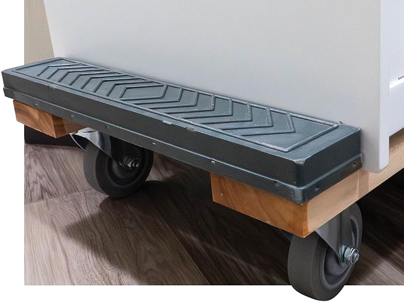rubber stop on moving dolly