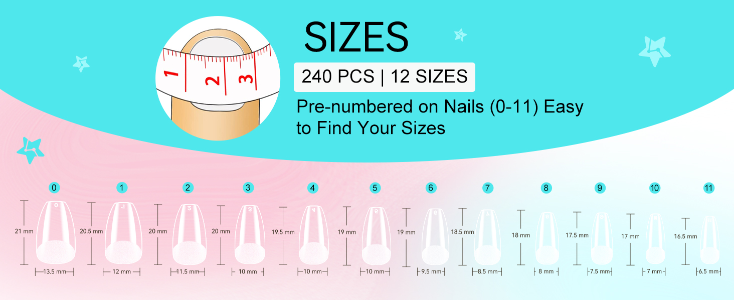 nail tips and glue gel kit