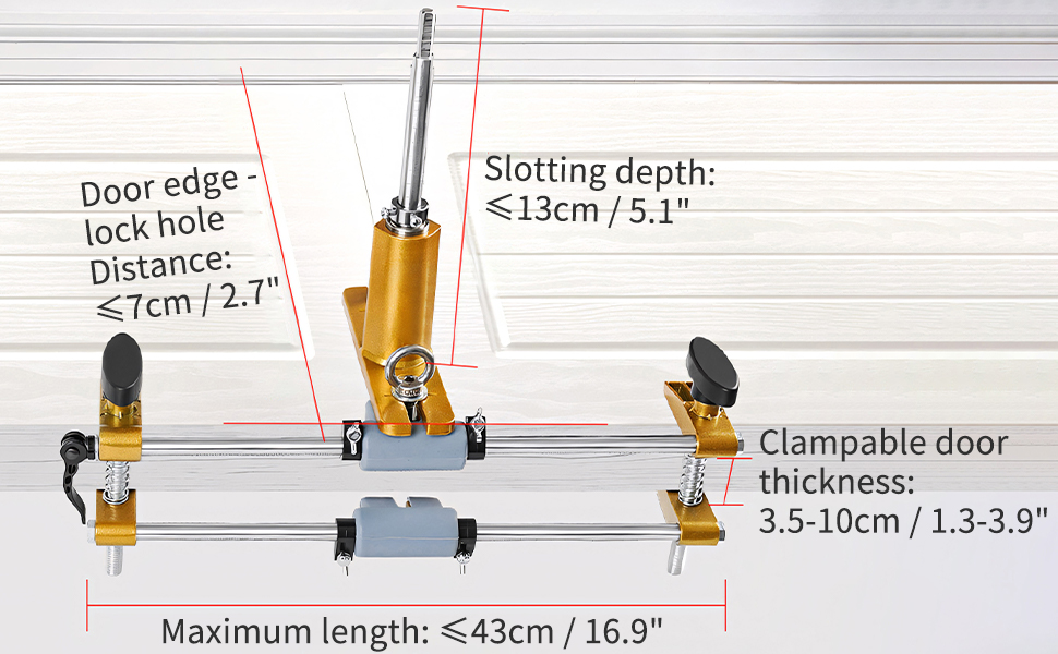 DUEBEL Door Lock Hole Opener Kit for Installing Doors Lock Mortiser Kit