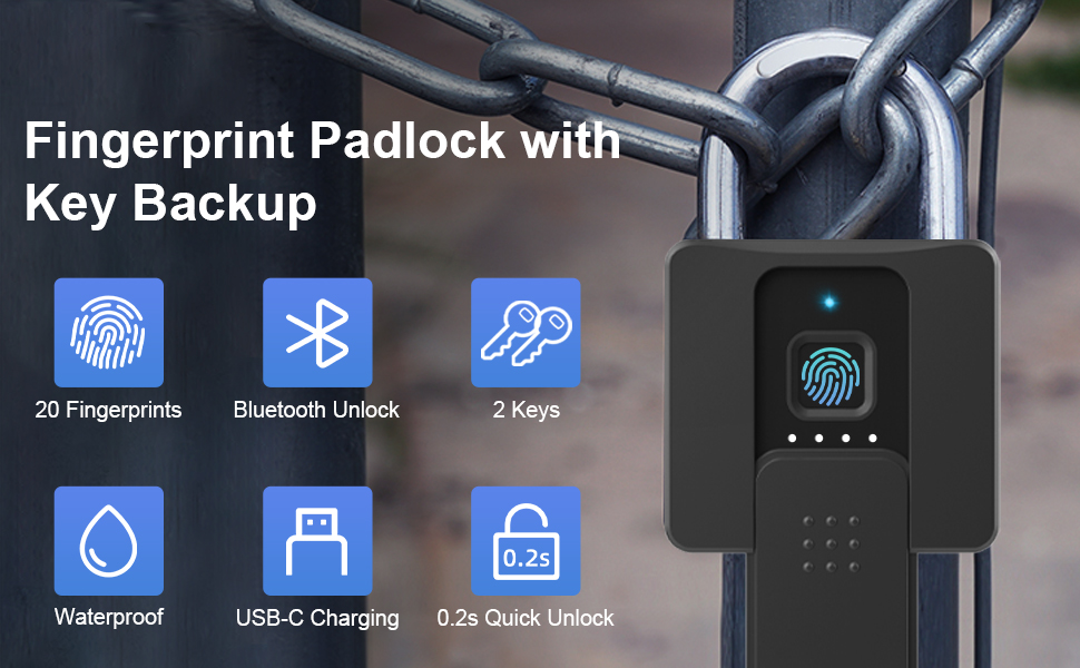fingerprint padlock